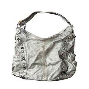 Kathy Van Zeeland Metallic Studded Purse